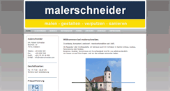 Desktop Screenshot of malerschneider.com