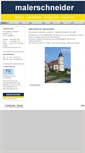 Mobile Screenshot of malerschneider.com